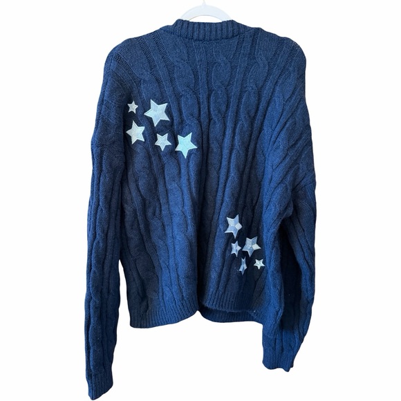 Taylor Swift Navy Midnights Cardigan with Star Design - Picture 3 of 6